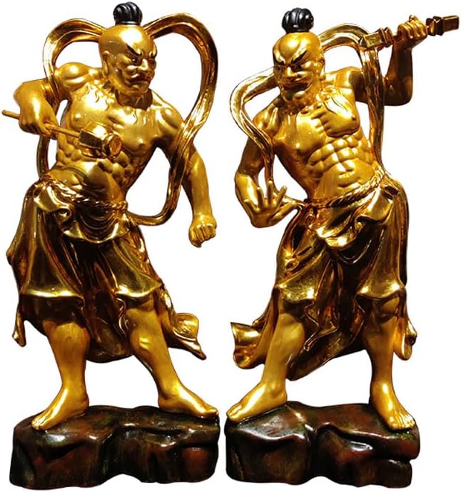 セール・新品】 不動明王 上彫 紅檀 総高さ約23.5㎝ 仏像 お不動様